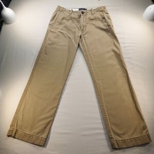 American Eagle Khaki Chino Pants Men's Size 31x32 Straight Leg Casual